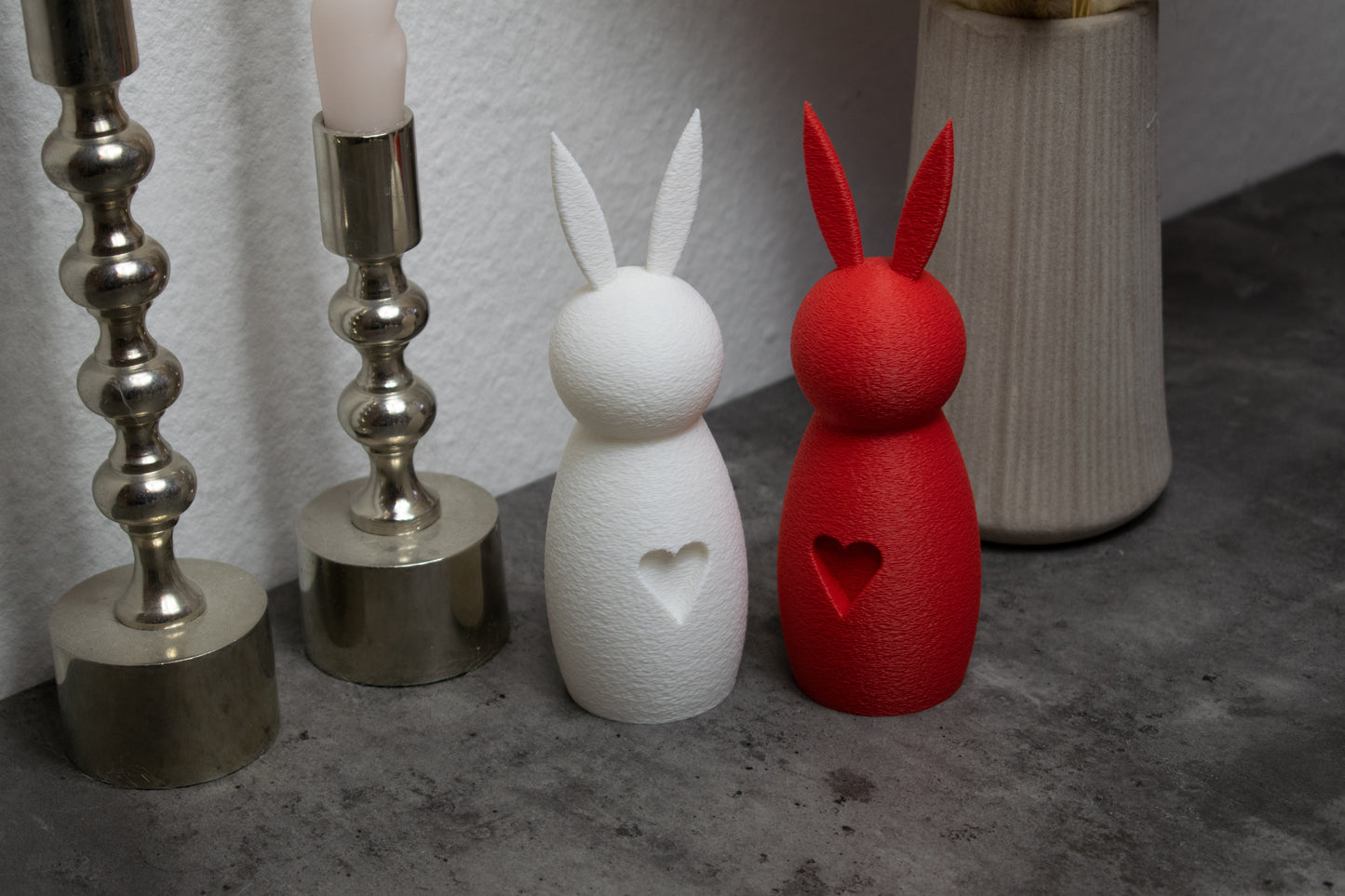 Deko-Hase mit Herz – Liebe zum Verschenken