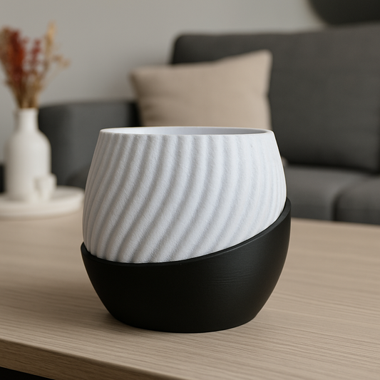 Blumentopf „Duo“ – zweiteilig, individuell kombinierbar
