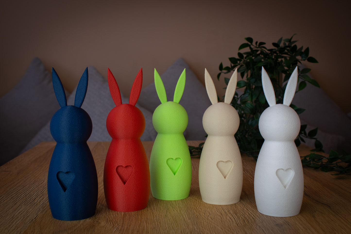 Deko-Hase mit Herz – Liebe zum Verschenken