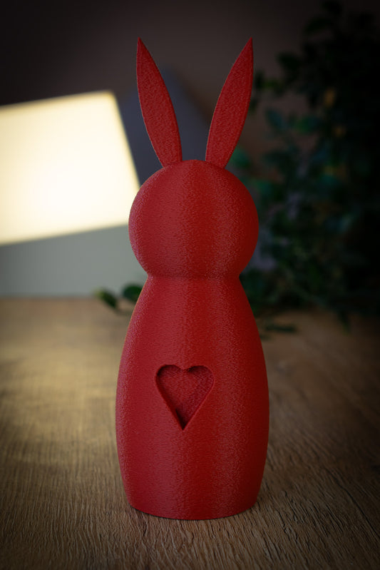 Deko-Hase mit Herz – Liebe zum Verschenken